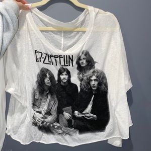 Led Zeppelin crop top